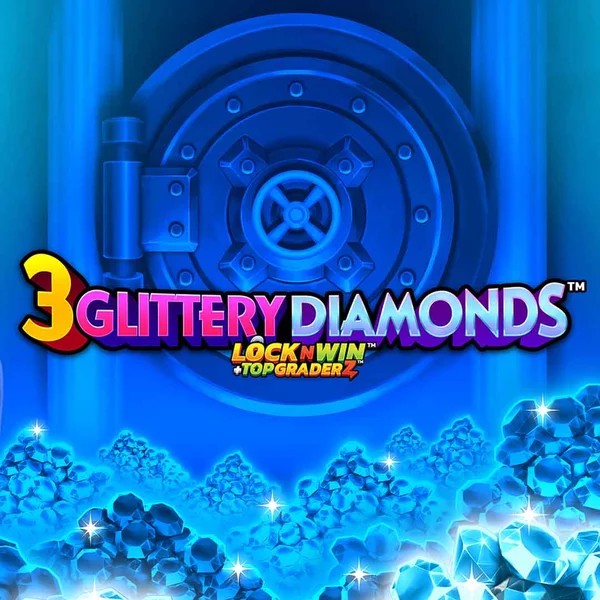 3 Glittery Diamonds – slot by PearFiction Studios, featured at goldenpanda-casino.org