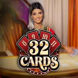32 Cards slot icon by Ezugi, available at Golden Panda Casino