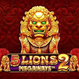 5 Lions Megaways 2 online game logo by Pragmatic Play on goldenpanda-casino.org
