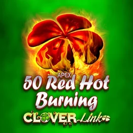50 Red Hot Burning Clover Links logo by Novomatic at Golden Panda Casino