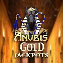 Anubis Gold Jackpots slot logo by Inspired Gaming at Golden Panda Casino