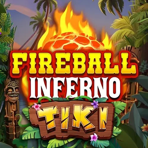 Fireball Inferno Tiki logo by NetEnt at Golden Panda Casino