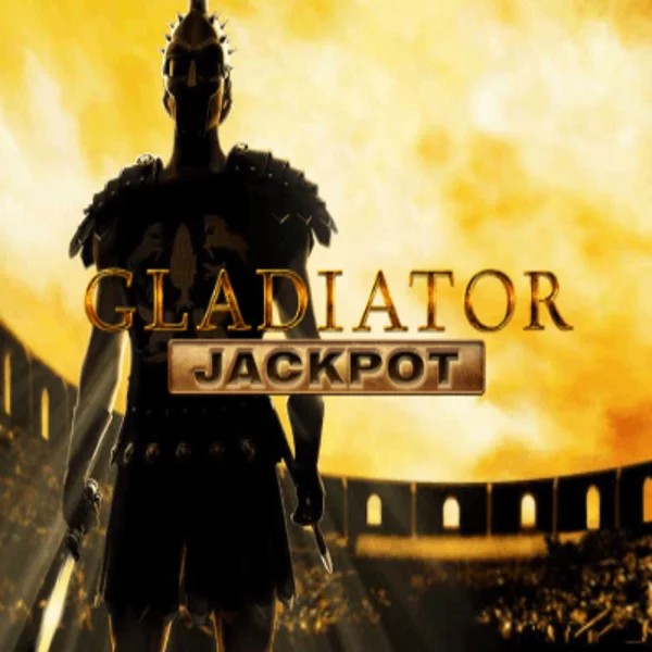 Gladiator Jackpot online game logo by Playtech on goldenpanda-casino.org