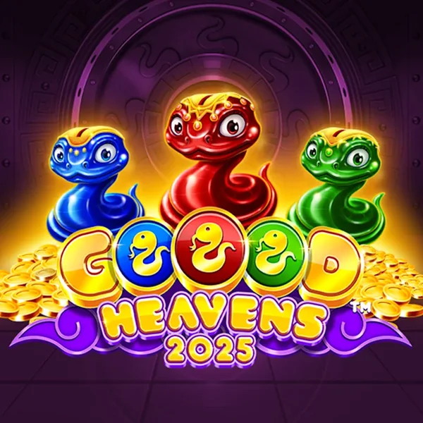 Goood Heavens by Rarestone Gaming, showcased at goldenpanda-casino.org – game logo