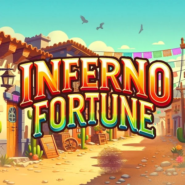 Inferno Fortune online game logo by Atomic Slot Lab on goldenpanda-casino.org