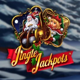 Jackpots logo of Jingle Jackpots from Dragon Gaming at Golden Panda Casino