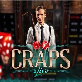Official Live Casino logo: Live Craps by Evolution at Golden Panda Casino