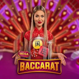 Official Live Casino logo: Mega Baccarat by Pragmatic Play at Golden Panda Casino