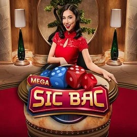 Official Live Casino logo: Mega Sic Bac by Pragmatic Play at Golden Panda Casino