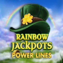 Rainbow Jackpots Power Lines online game logo by Red Tiger Gaming on goldenpanda-casino.org