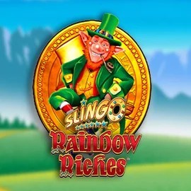 Slingo Rainbow Riches casino game by Gaming Realms – featured logo at Golden Panda Casino
