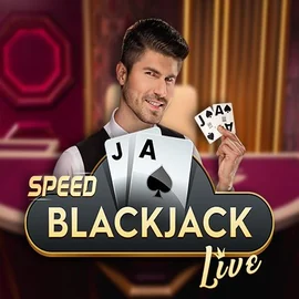 Speed Blackjack slot logo by Pragmatic Play at Golden Panda Casino
