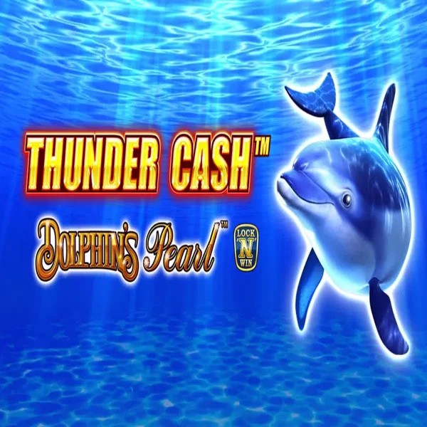 Thunder Cash Dolphins Pearl slot visual from Novomatic available on goldenpanda-casino.org