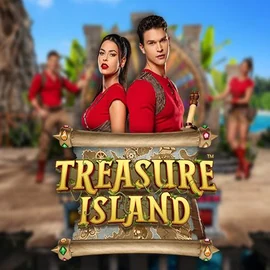 Treasure Island online game logo by Pragmatic Play on goldenpanda-casino.org